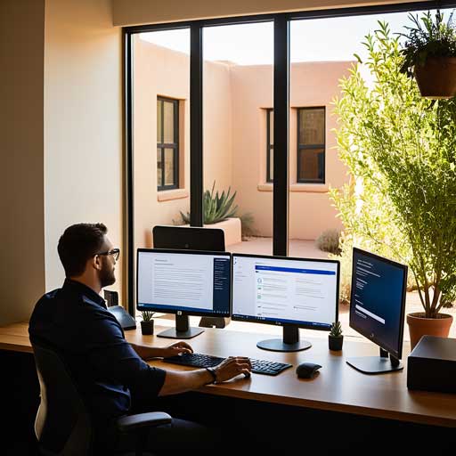 Fast, reliable on-site IT support in Santa Fe for businesses, non-profits, and VIPs. Local tech assistance with troubleshooting, maintenance, and specialized IT services to ensure uninterrupted operations. Serving Santa Fe since 1982.